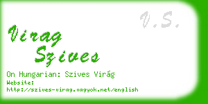 virag szives business card
